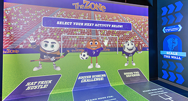 View of the Ball Buddies activity at the Zone