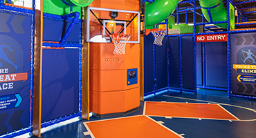 View of the Pop-A-Shot activity and surrounding activities at theZone