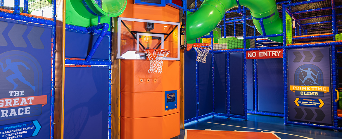 View of the Pop-A-Shot activity and surrounding activities at theZone