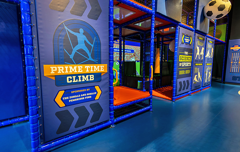 Exterior View of the Prime Time Climb activity entrance at the Zone
