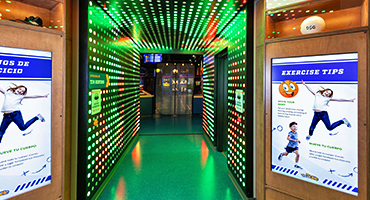 View of the Tunnel experience inside the Zone
