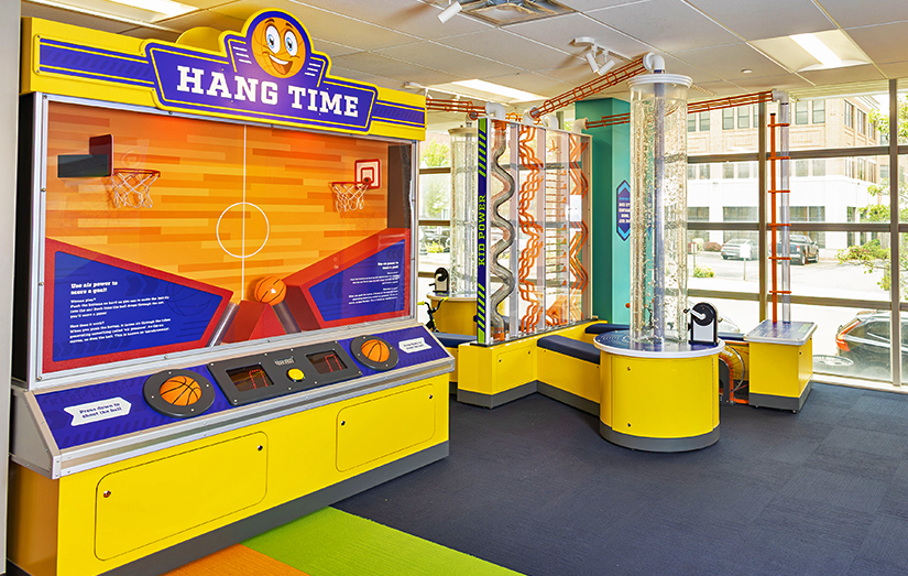 View of the Hang-Time activity at TheZone