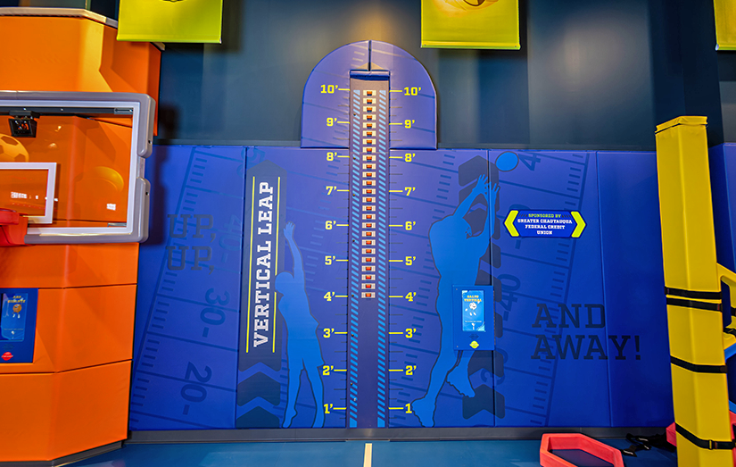 View of the Vertical Leap activity at TheZone