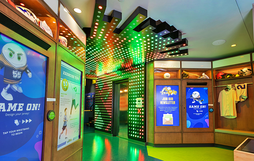 View of the Video Wall activity at TheZone