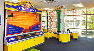 View of the Hang-Time activity at TheZone