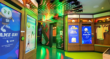 View of the Video Wall activity at TheZone