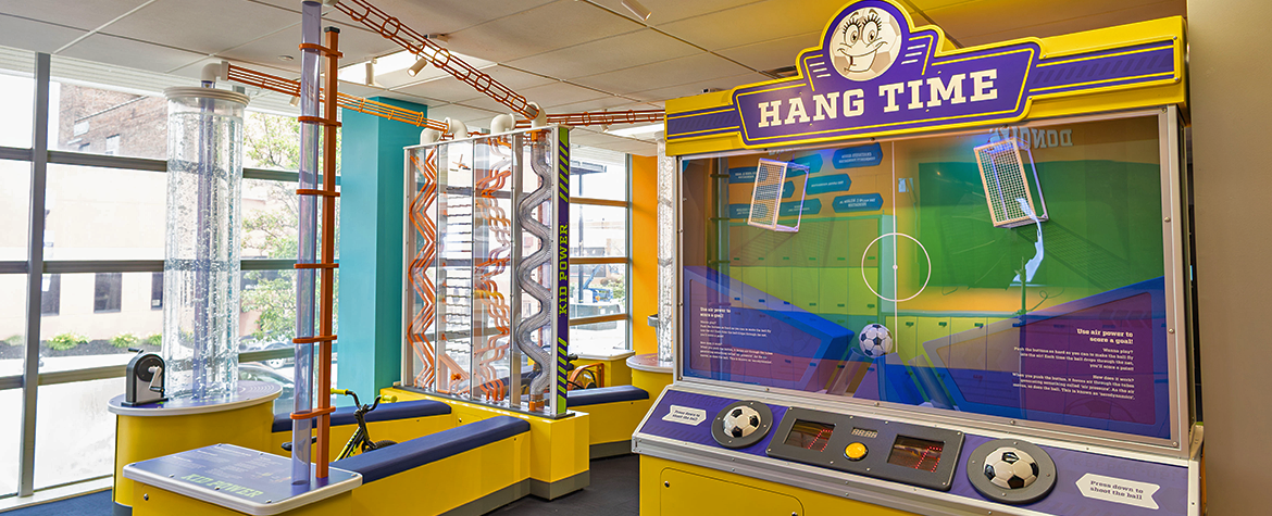 View of the Hang-Time activity at TheZone