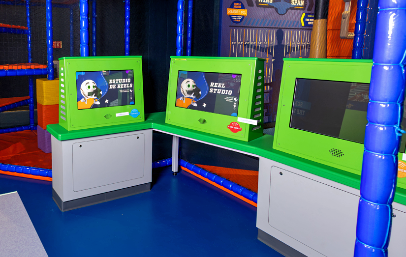 Interactive Reels Playback screens at the Zone