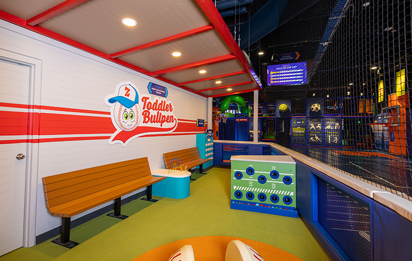 View of the Toddler Bullpen at the Zone