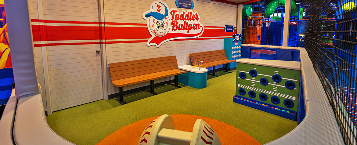 View of the Toddler Bullpen at the Zone