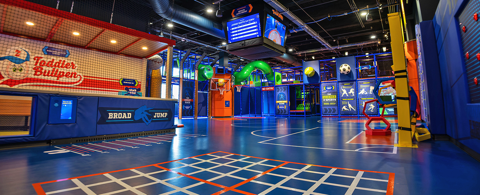 View into the main play area of the Zone